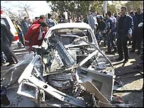 Destroços em Gaza após ataque israelense