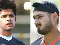 हरभजन और श्रीसंत