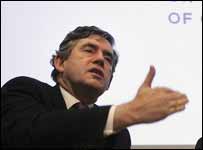 O ministro britânico das Finanças, Gordon Brown