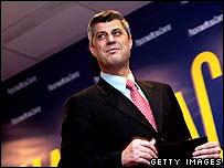 O primeiro-ministro de Kosovo, Hashim Thaci