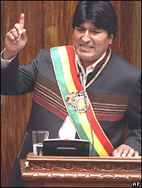 Presidente da Bolívia, Evo Morales