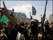 Gazze Şeridi'nde bir militan