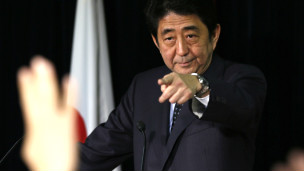 安倍自民黨奪權成功