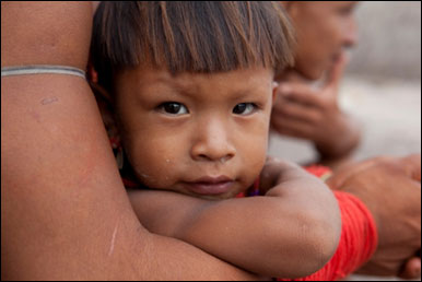 Índio enawenê nawê  Foto: Daniel Beltrá, cortesia do Prince’s Rainforests Project e Sony