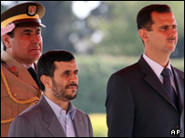 محمود احمدی نژاد و بشار اسد در دمشق