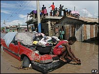 شهر گونائيو در پی جاری شدن سيل