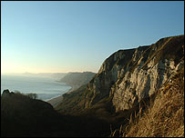 The cliffs at Branscombe