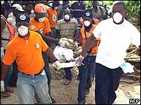 Trabalho de resgate na República Dominicana