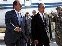 Kostas Karamanlis, Tassos Papadopulos'la birlikte