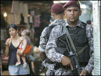 Policiais no Complexo do Alemão no Rio 