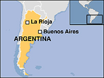 Mapa da Argentina