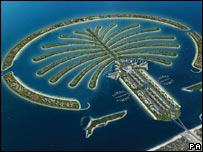 迪拜棕榈形岛屿