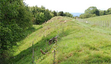 well preserved sections of the dyke