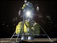 Ay'a yolculuğun temsili resmi