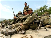 Gürcistan'daki Rus askerleri