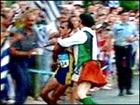 मैराथन के दौरान हुआ हादसा