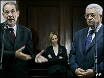 محمود عباس و خاویر سولانا 