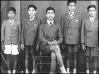 Mohibul Hussain  as a school boy