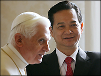 Đức Giáo Hoàng Benedict XVI và Thủ tướng Nguyễn Tấn Dũng 