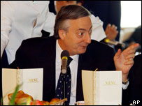 O presidente da Argentina, Néstor Kirchner