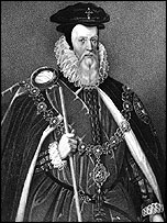 William Cecil, 1st Baron Burghley (1520 to 1598), Secretary of State. 