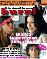 Burn Magazine: Bianca in new man sensation!