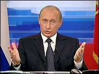 Владімір Путін спілкується з народом учетверте