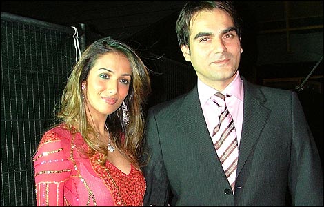 Mallaika with husband Arbaaz Khan.
