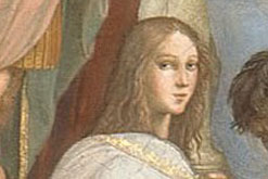 Hypatia as imagined by Raphael