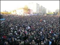 Diyarbakır'da düzenlenen miting (Fotoğraf: Kadir Konuksever)