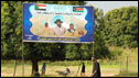 A political billboard in Nuba, South sudan