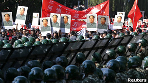 中國各地的反日示威抗議