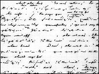 Texto escrito no idioma nuchahnulth por linguista