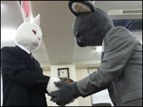 A still from Executive Koala, part of Fanomenon