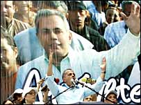 Manuel Rosales em comício