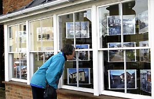 Estate agents window