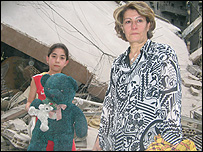 Mãe e filha em Dahye