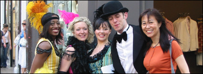 Stars of a London musical