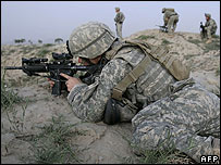 سربازان ائتلاف در جنوب افغانستان