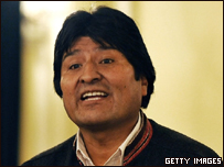 O presidente da Bolívia, Evo Morales