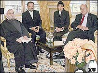 حسن روحانی و ژاک شيراک