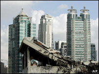 Edifícios em Xangai