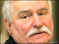 O ex-presidente da Polônia Lech Walesa
