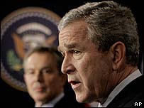 Tong thong Bush va Thu tuong Anh Blair