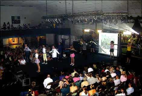 People on a catwalk 470