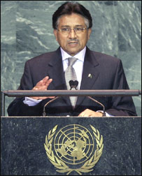 संयुक्त राष्ट्र में परवेज़ मुशर्रफ़