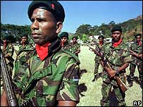 पूर्वी तिमोर के सैनिक