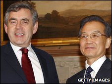 Thủ tướng Gordon Brown gặp ông Ôn Gia Bảo ở London 1/2/09