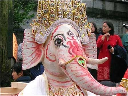 Durga procession