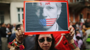 акция в поддержку Ассанжа